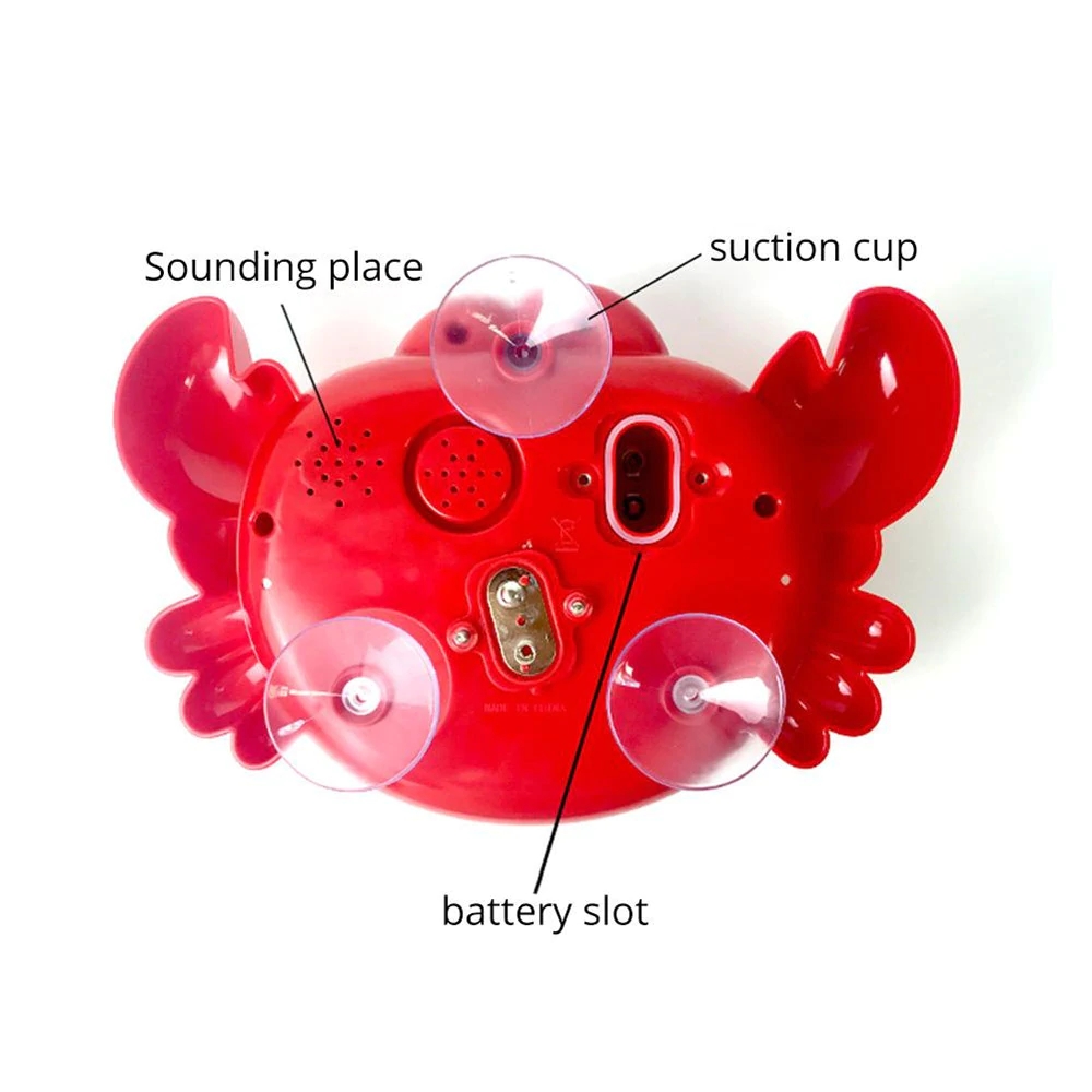 Crab Bubble Machine Music Maker Shower Fun Toy