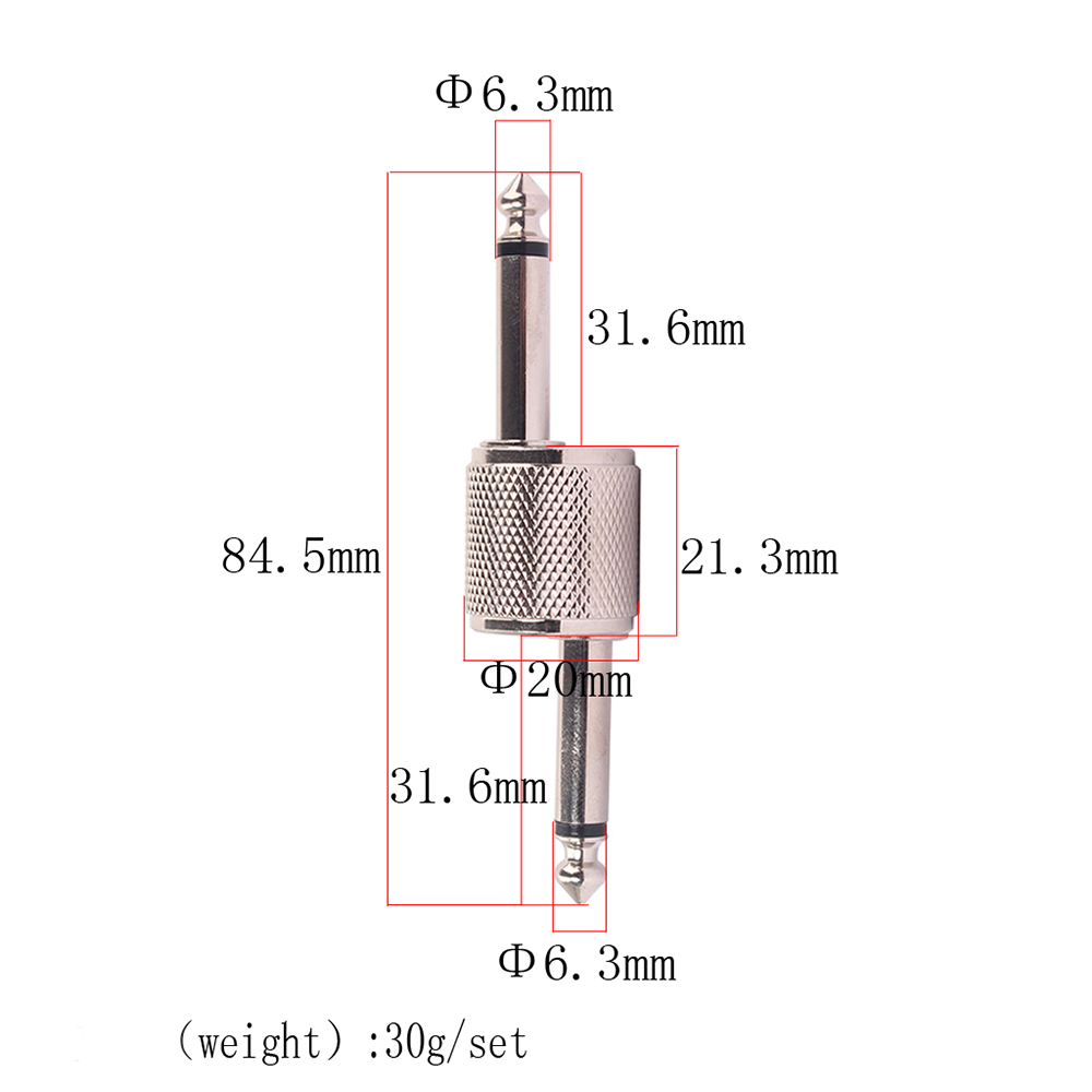 1/4 inch Guitar Effect Pedal Jack Plug Connector 1/4 inch Guitar Effect Pedal Jack Plug Connector