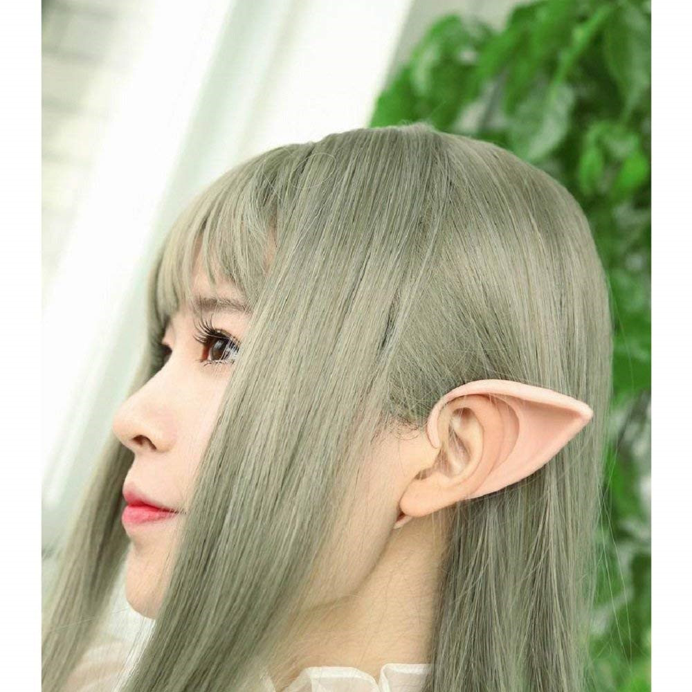 Soft Elf Ears Cosplay Accessories Halloween Party Pointed Prosthetic Tips Soft Elf Ears Cosplay Accessories Halloween Party Pointed Prosthetic Tips