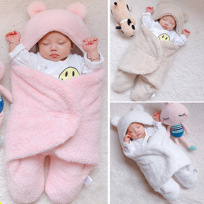 Baby Warm Comfortable Cartoon Envelope Swaddle Winter Wrap Blanket Unisex lovely