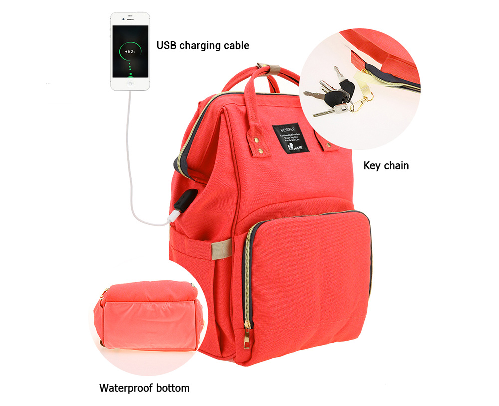 Multi-functional Large Capacity USB Charging Maternal Child Package Multi-functional Large Capacity USB Charging Maternal Child Package