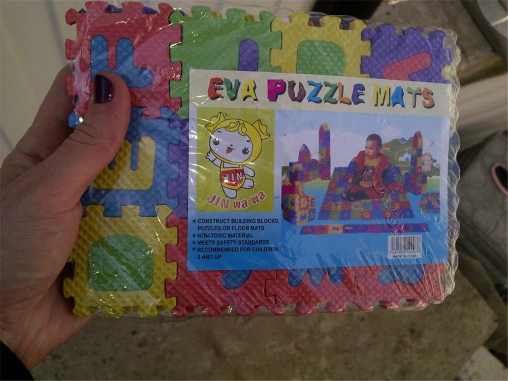 36pcs/Set Children Alphabet Letters Numerals Puzzle Colourful Kid