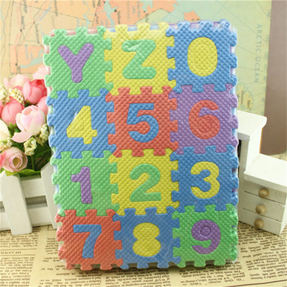 36pcs/Set Children Alphabet Letters Numerals Puzzle Colourful Kid