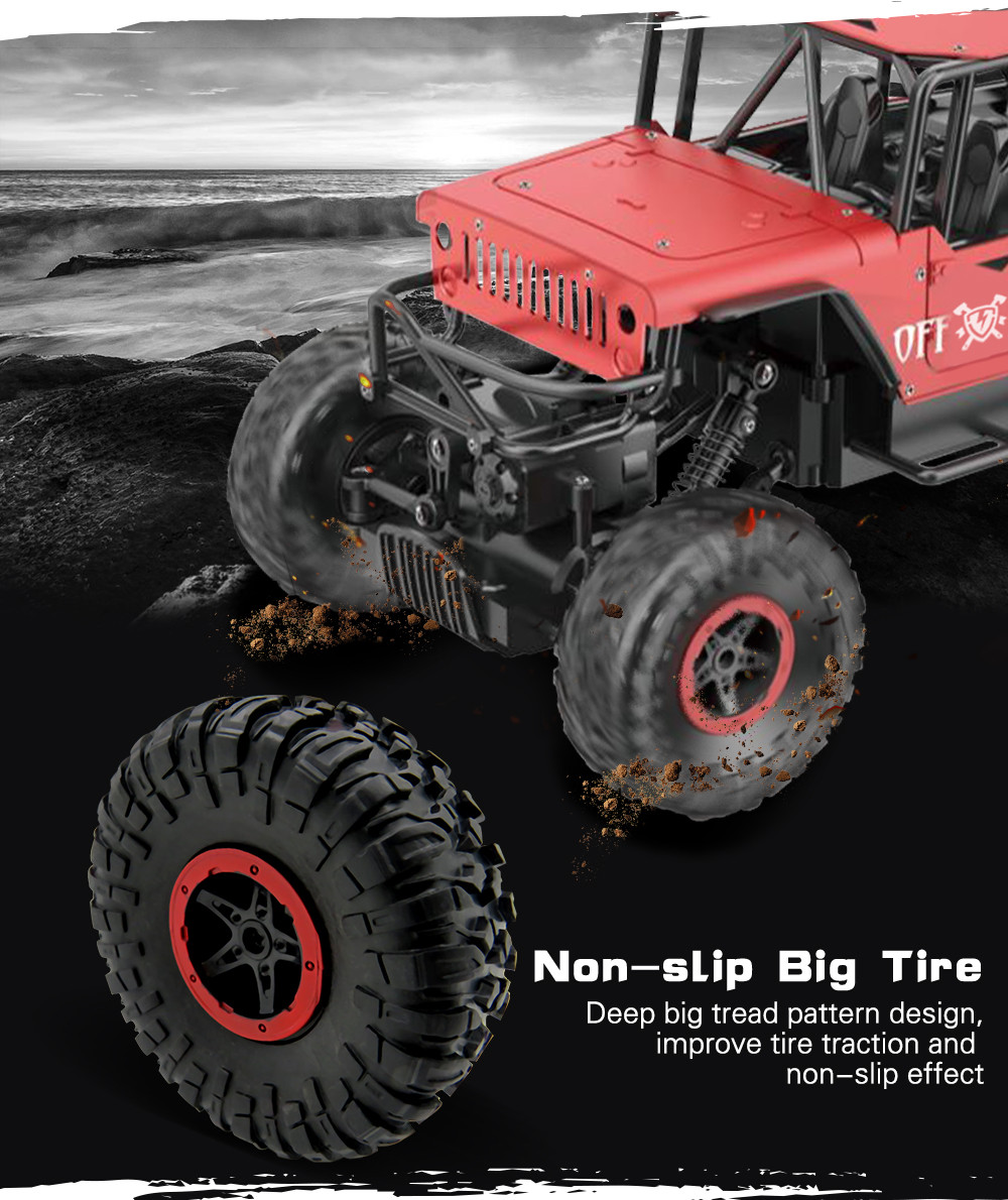 Flytec 1:18 2.4G Alloy Four-wheel Drive Off-road Drifting Climbing Remote Control Car Flytec 1:18 2.4G Alloy Four-wheel Drive Off-road Drifting Climbing Remote Control Car