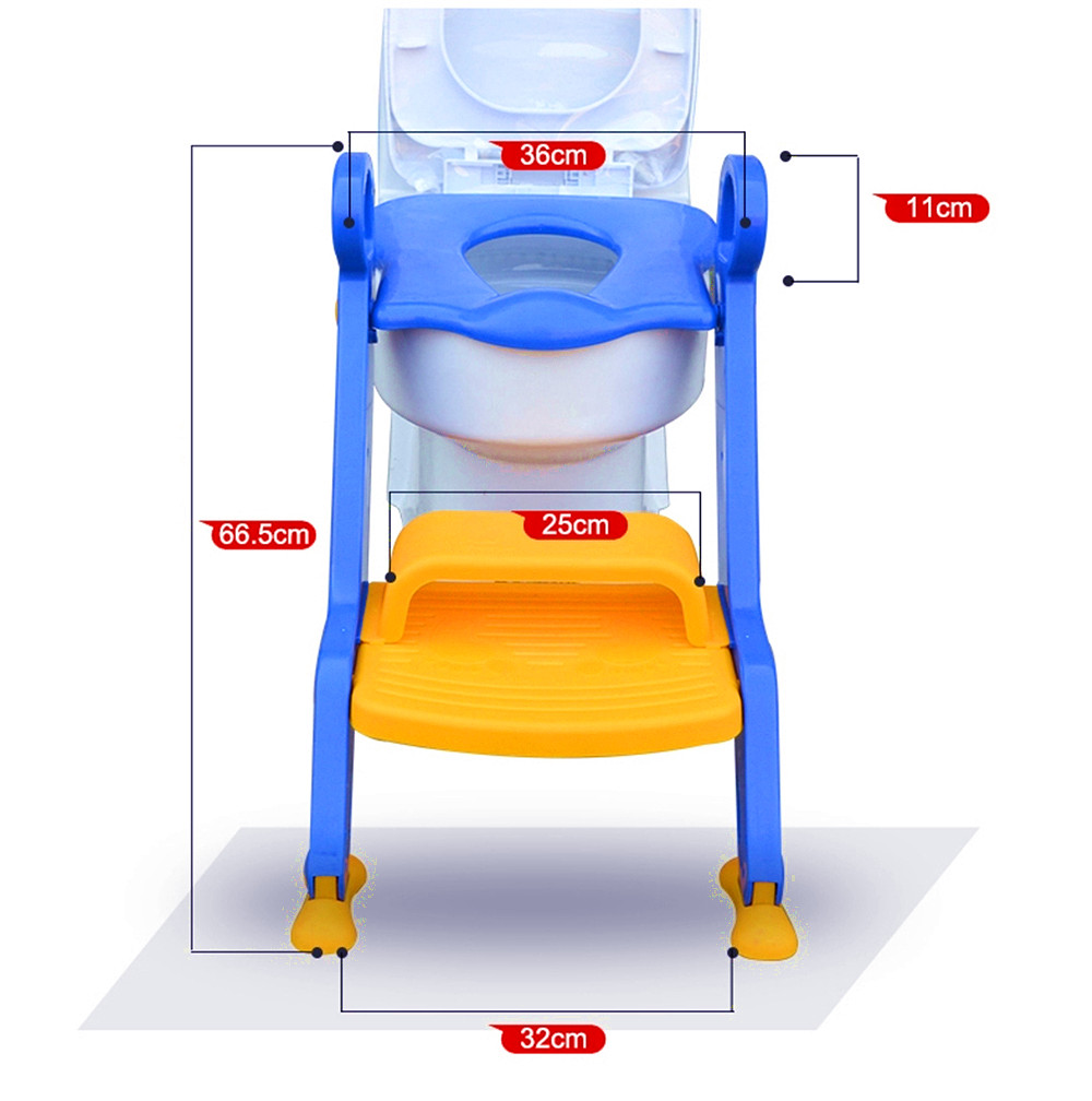 Children Potty Baby Seat With Adjustable Ladder Infant Toilet Training Folding