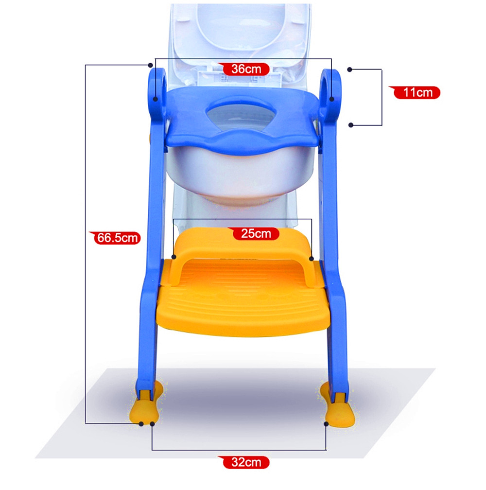 Children Potty Baby Seat With Adjustable Ladder Infant Toilet Training Folding Children Potty Baby Seat With Adjustable Ladder Infant Toilet Training Folding