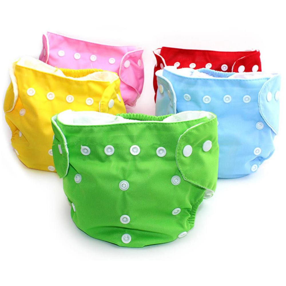 Waterproof Breathable Button Type Washable Baby's Diaper Pants