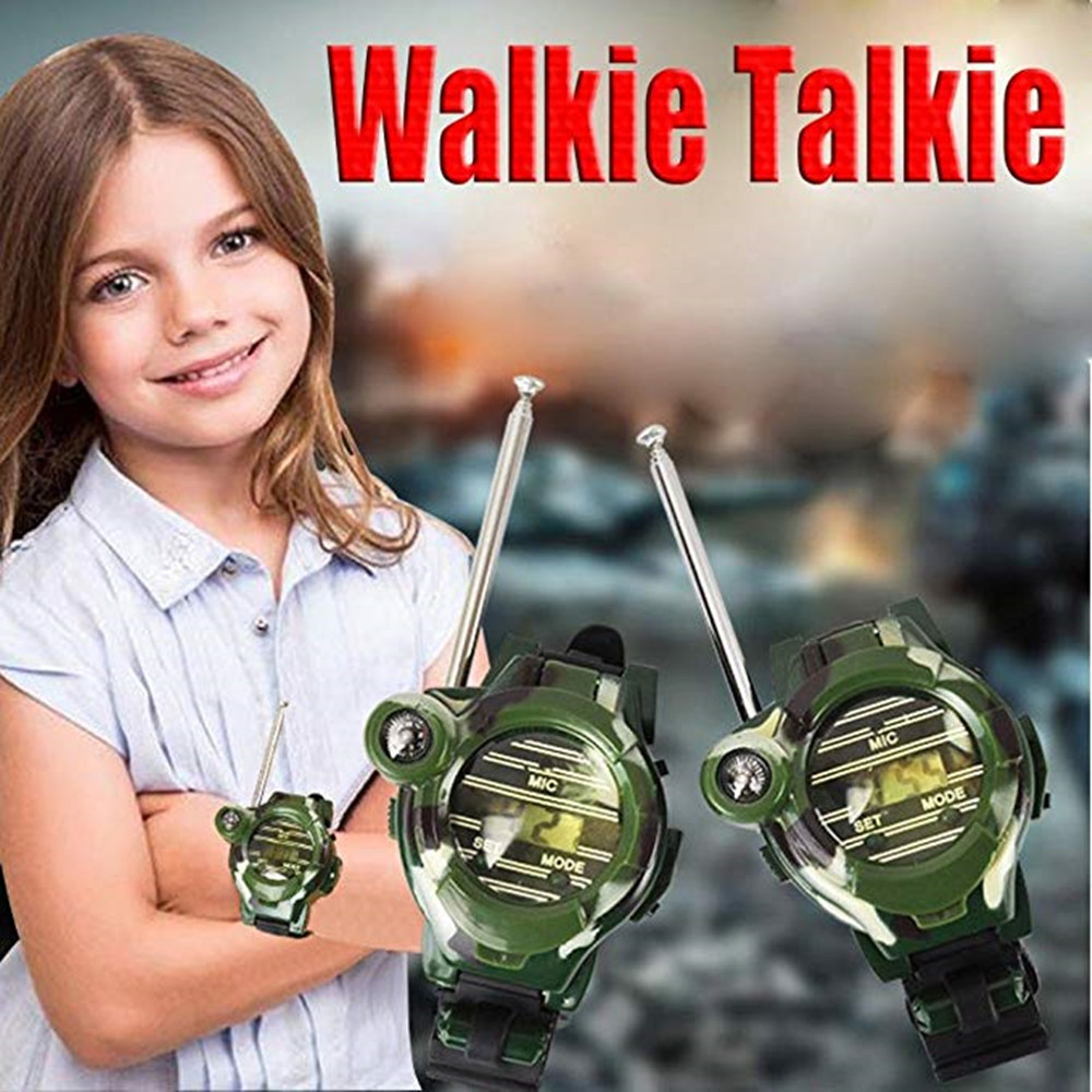 2PCS Children Parent Wrist Watch Walkie Talkie Kids Intercom Outdoor Toy