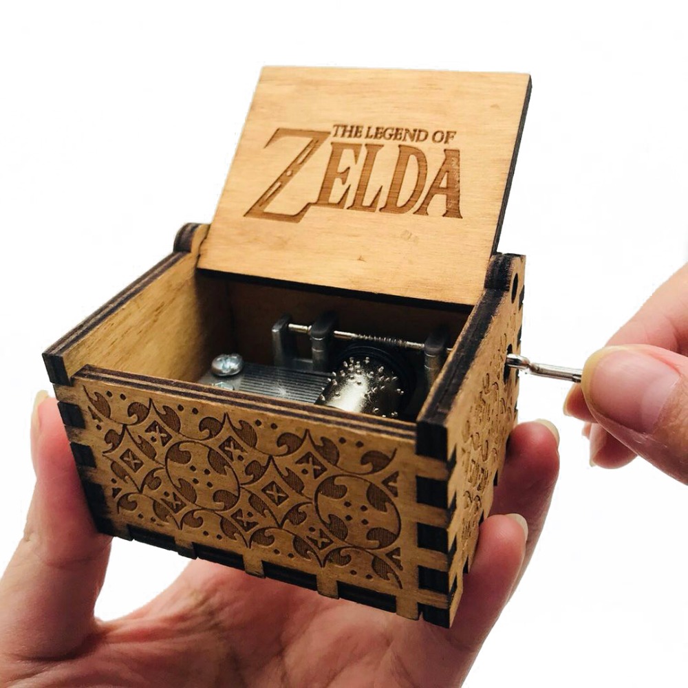 Pure Manual Wooden Game Music Box