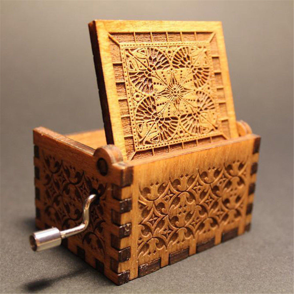 Pure Manual Wooden Game Music Box