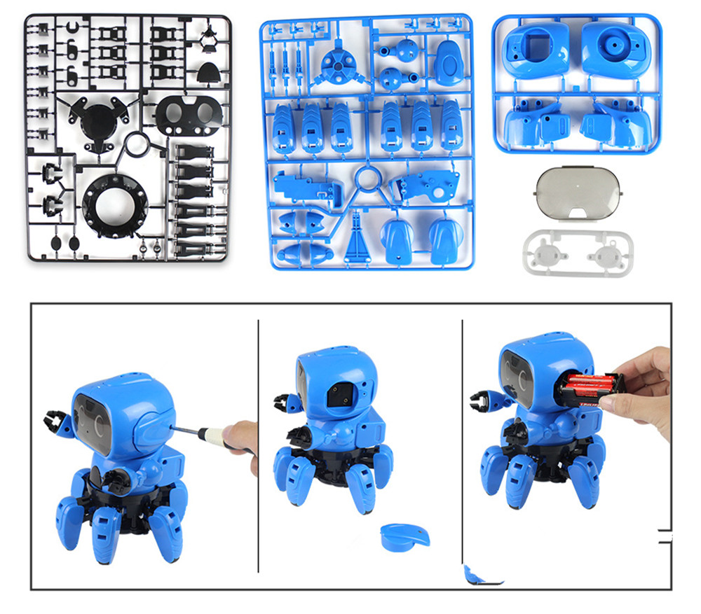 DIY Gesture Sensing Infrared Avoid Obstacle Walking Robot Toy