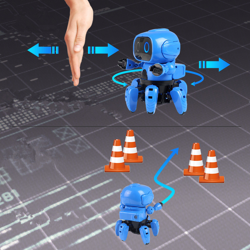 DIY Gesture Sensing Infrared Avoid Obstacle Walking Robot Toy