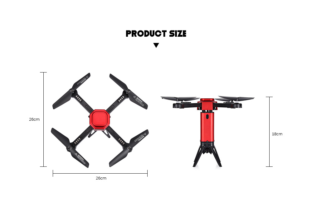L6059W Foldable RC Quadcopter WiFi FPV Camera 2.4G 4CH 6-axis Gyro Altitude Hold Headless Mode Aircraft