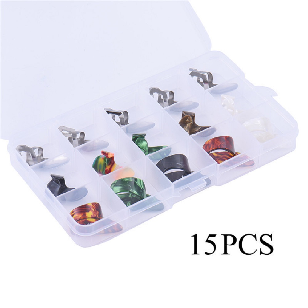 15Pcs Guitar Finger Pick 15Pcs Guitar Finger Pick