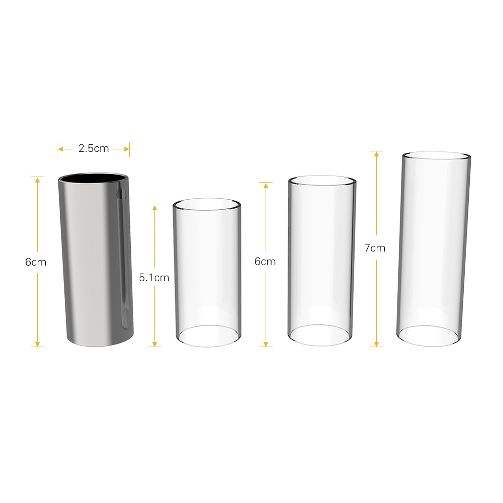 Guitar Slides Set 3 Size Glass Slide 4 Pcs Metal Thumb Finger Picks Guitar Slides Set 3 Size Glass Slide 4 Pcs Metal Thumb Finger Picks