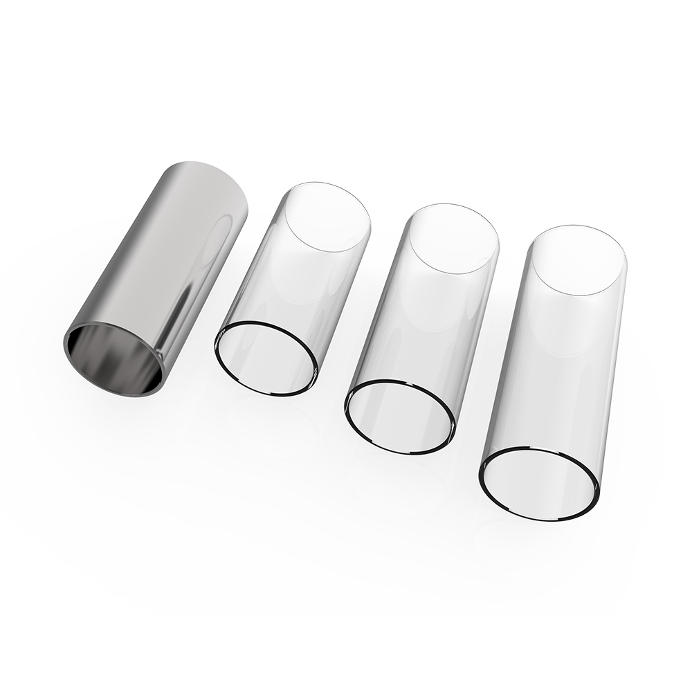 Guitar Slides Set 3 Size Glass Slide 4 Pcs Metal Thumb Finger Picks Guitar Slides Set 3 Size Glass Slide 4 Pcs Metal Thumb Finger Picks