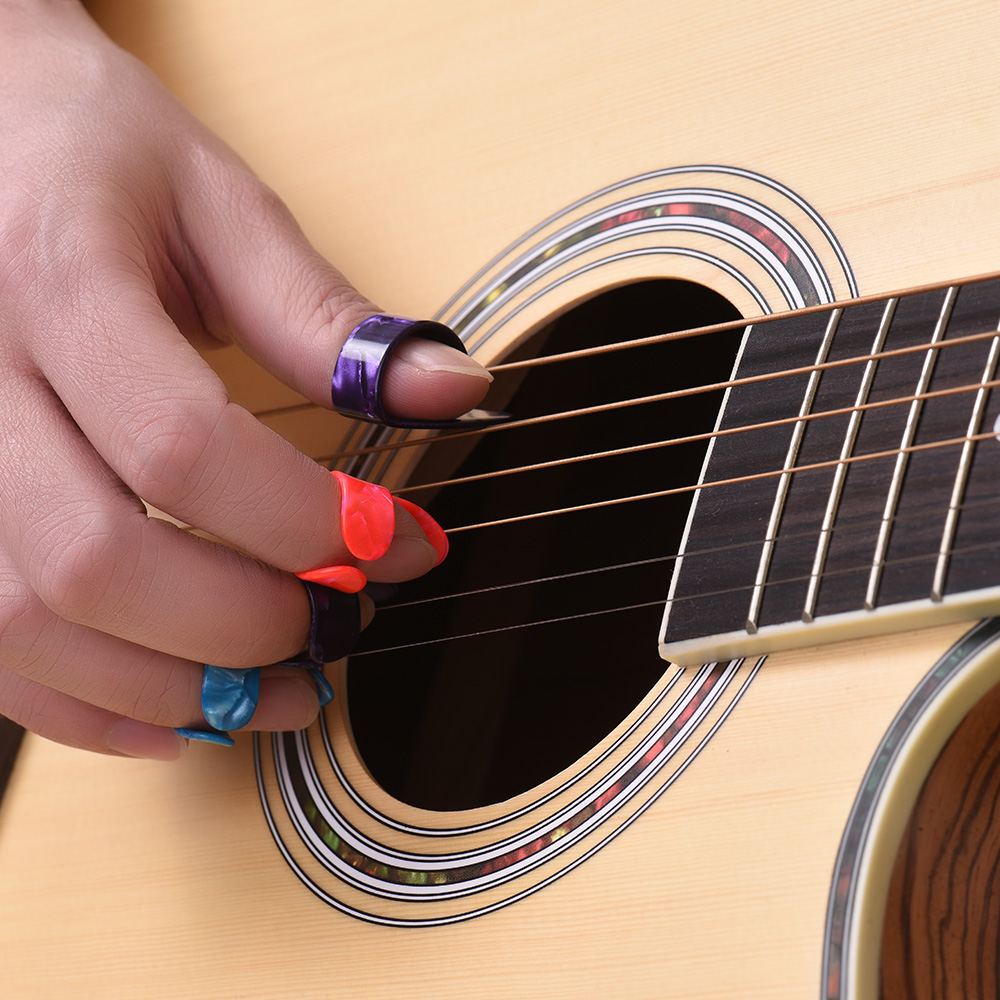Guitar Slides Set 3 Size Glass Slide 4 Pcs Metal Thumb Finger Picks Guitar Slides Set 3 Size Glass Slide 4 Pcs Metal Thumb Finger Picks