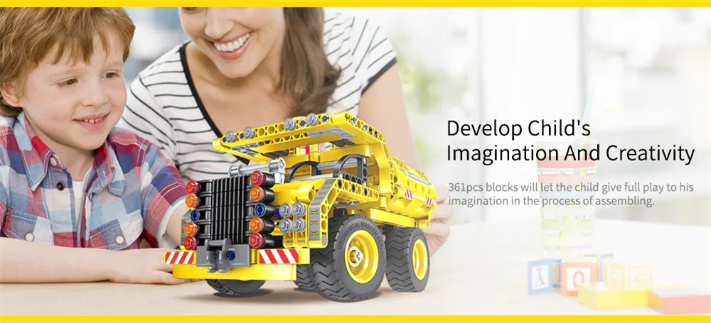 2 in 1 Deformation Block Truck DIY Assembled Educational Toy 2 in 1 Deformation Block Truck DIY Assembled Educational Toy