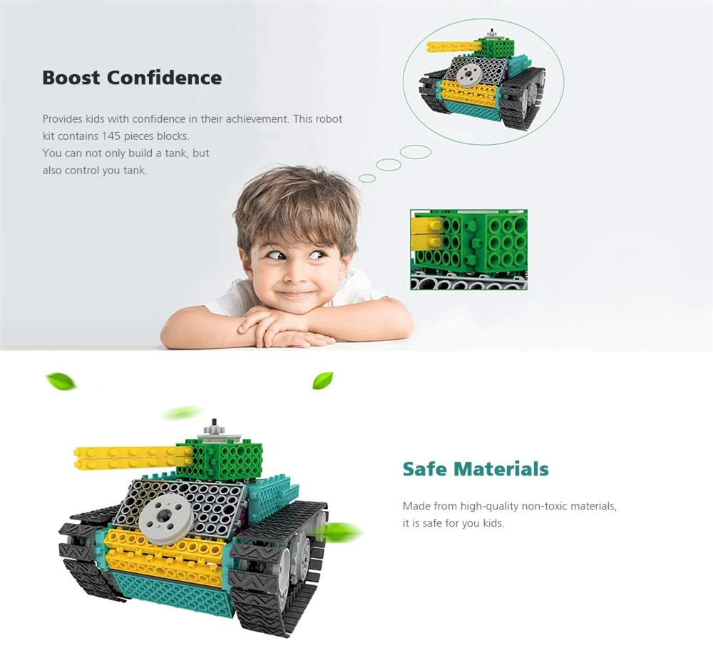 DIY Electric Amount Blocks Tanks Children'S Educational Toy