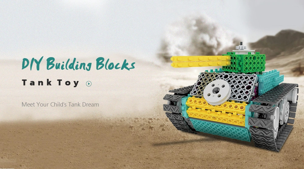 DIY Electric Amount Blocks Tanks Children'S Educational Toy