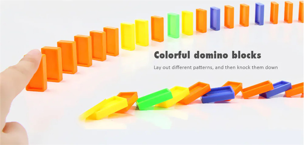 Domino Small Train Automatic Put Children Educational Toy Domino Small Train Automatic Put Children Educational Toy