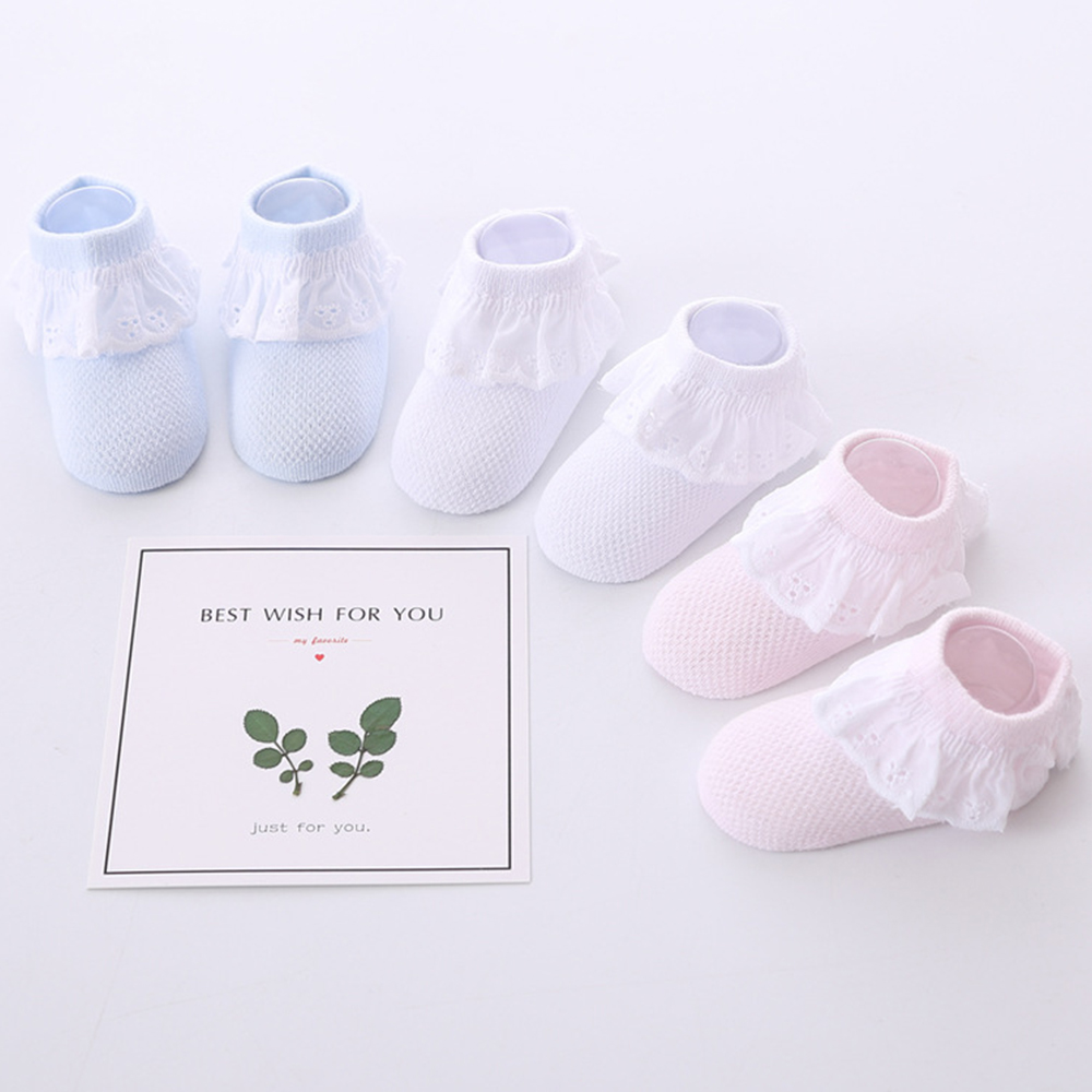 2 Pairs of Mesh Cotton Girls Princess Lace Socks 2 Pairs of Mesh Cotton Girls Princess Lace Socks