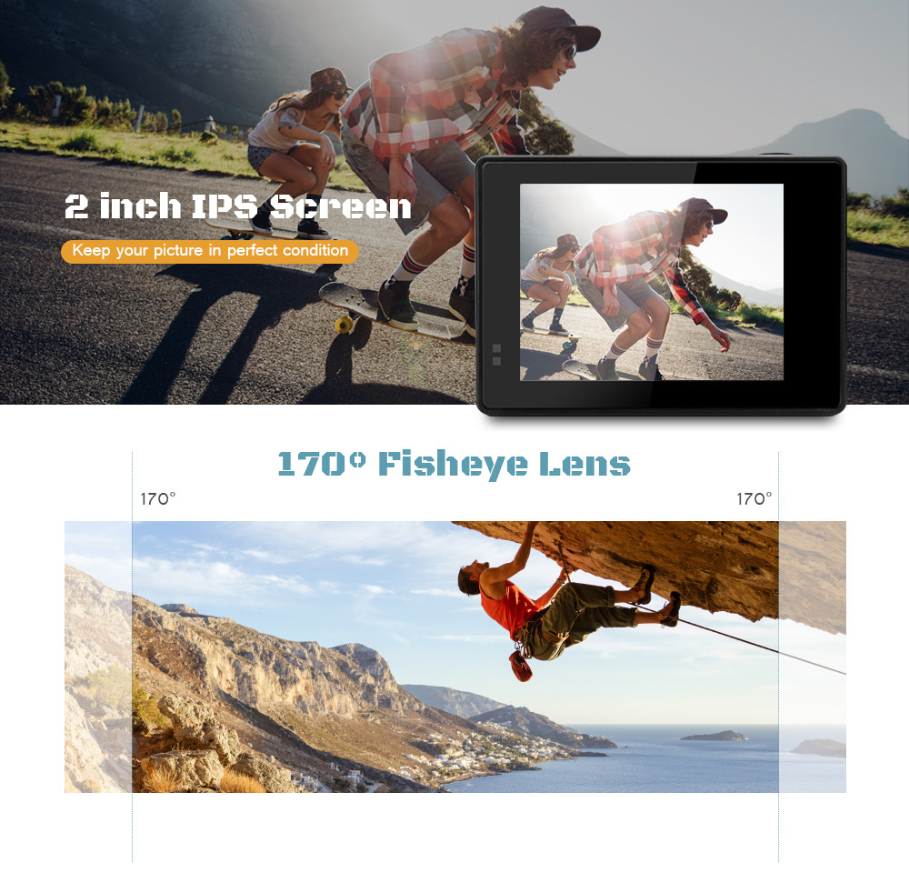 WiFi 4K 30fps 170 Degree Mini FPV Sport Camera WiFi 4K 30fps 170 Degree Mini FPV Sport Camera