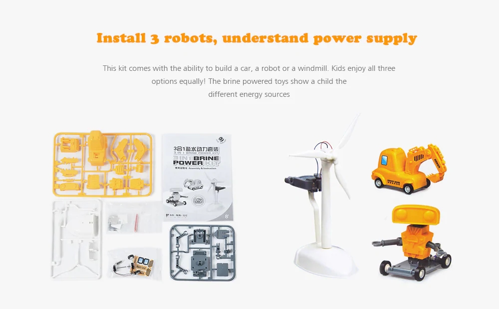 3 in 1 DIY Brine Power Science Education Toy 3 in 1 DIY Brine Power Science Education Toy