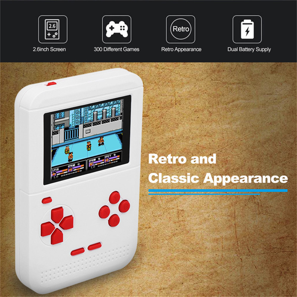 Q1 Retro Mini FC Nostalgia Tetris Handheld Children 300 Classic Games