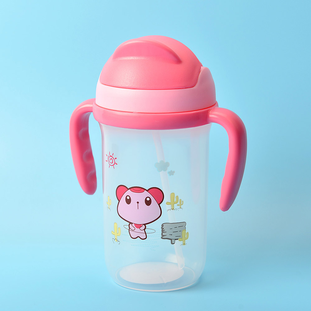 350ML Baby's Drinking Cup Cute Cartoon Animal Pattern Durable Fashion Cup