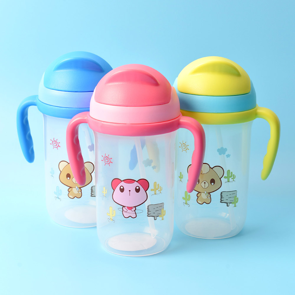 350ML Baby's Drinking Cup Cute Cartoon Animal Pattern Durable Fashion Cup