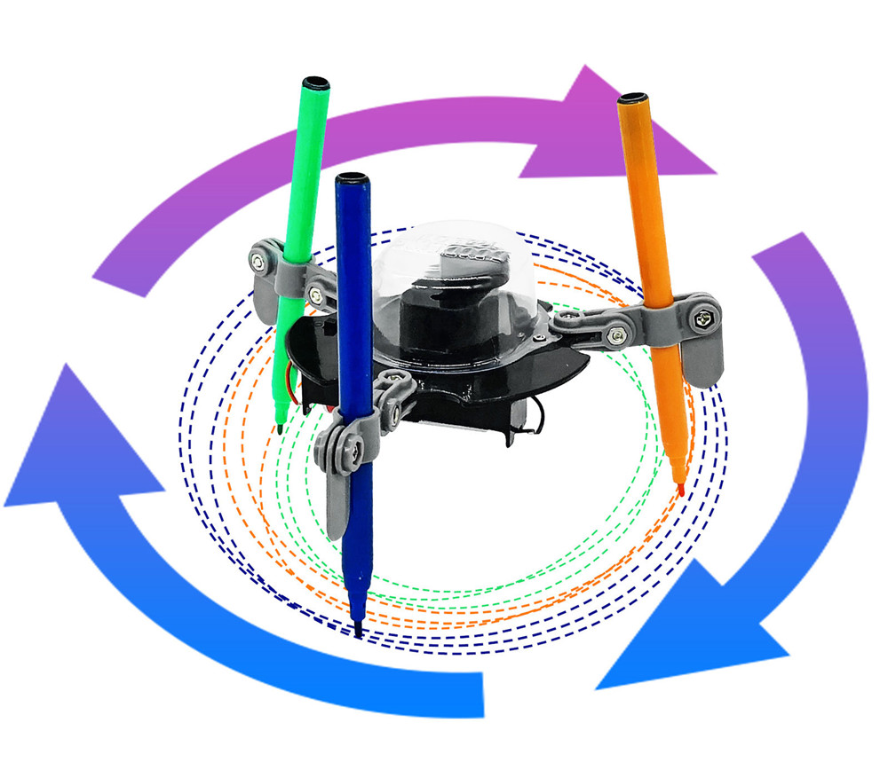 3-In-1 DIY Educational Fun Mechanics Doodling Robot Kit For Children