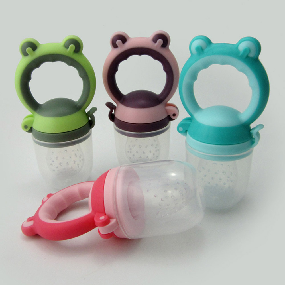 Baby's Fruit Dummy Teether Color Block Adorable Design Safe Pacifier