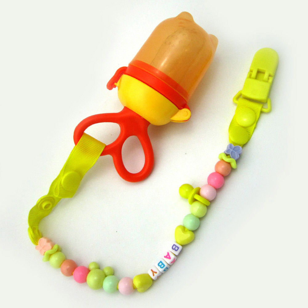 2Pcs Baby's Pacifier Set Cute Cartoon Pattern Beading Durable Baby Product 2Pcs Baby's Pacifier Set Cute Cartoon Pattern Beading Durable Baby Product