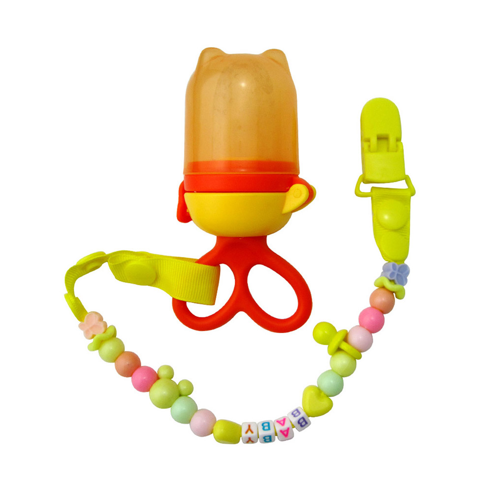 2Pcs Baby's Pacifier Set Cute Cartoon Pattern Beading Durable Baby Product 2Pcs Baby's Pacifier Set Cute Cartoon Pattern Beading Durable Baby Product
