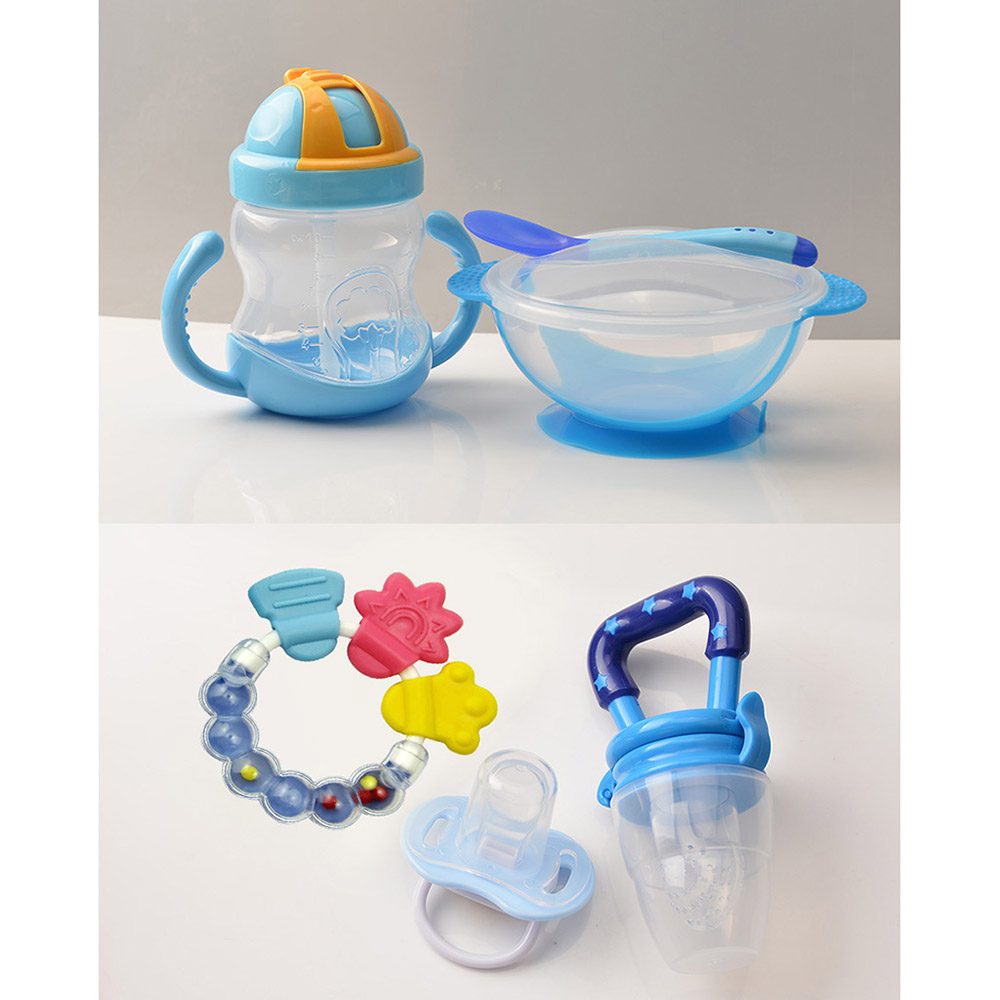 6 Pcs Baby's Feeding Set Cute Cartoon Pattern Creative Baby Product