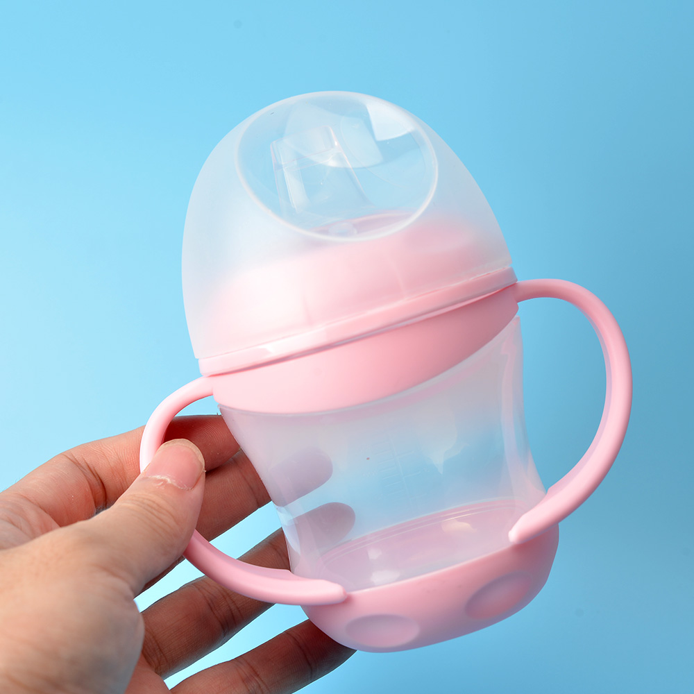 1pc Baby Sippy Cup 160ML Double Handle Drinking Cup Kid Training Cup