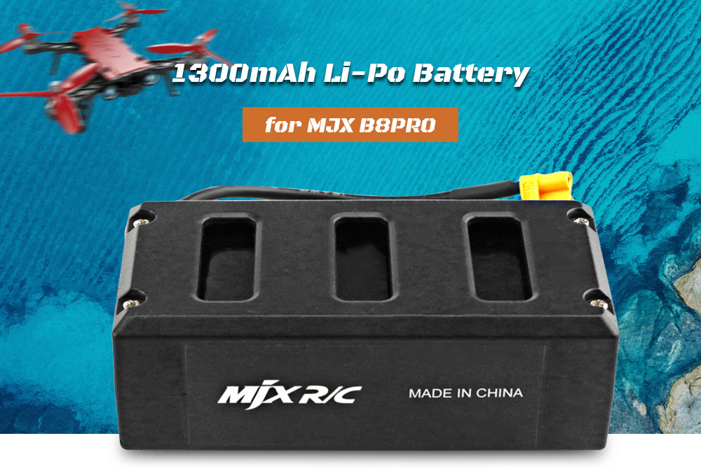 MjxR / C Technic RC Drone Spare Parts 11.1V 1300mAh Li-Po Battery for MJX B8PRO