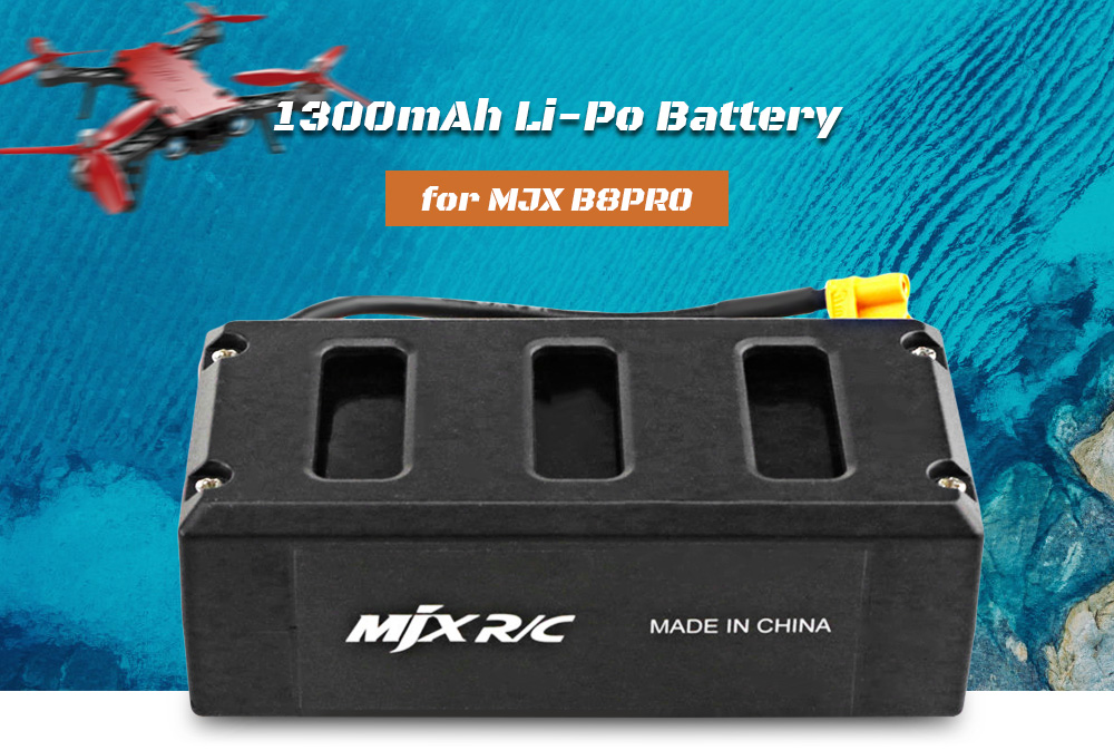 MjxR / C Technic RC Drone Spare Parts 11.1V 1300mAh Li-Po Battery for MJX B8PRO MjxR / C Technic RC Drone Spare Parts 11.1V 1300mAh Li-Po Battery for MJX B8PRO