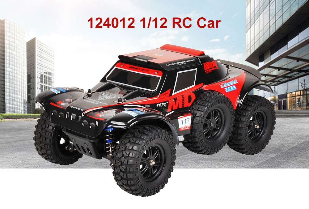 WLtoys 124012 1/12 4WD 60km/h Fast Racing RC Car 2.4G Independent Absorber Rubber Tire Off-road Crawler