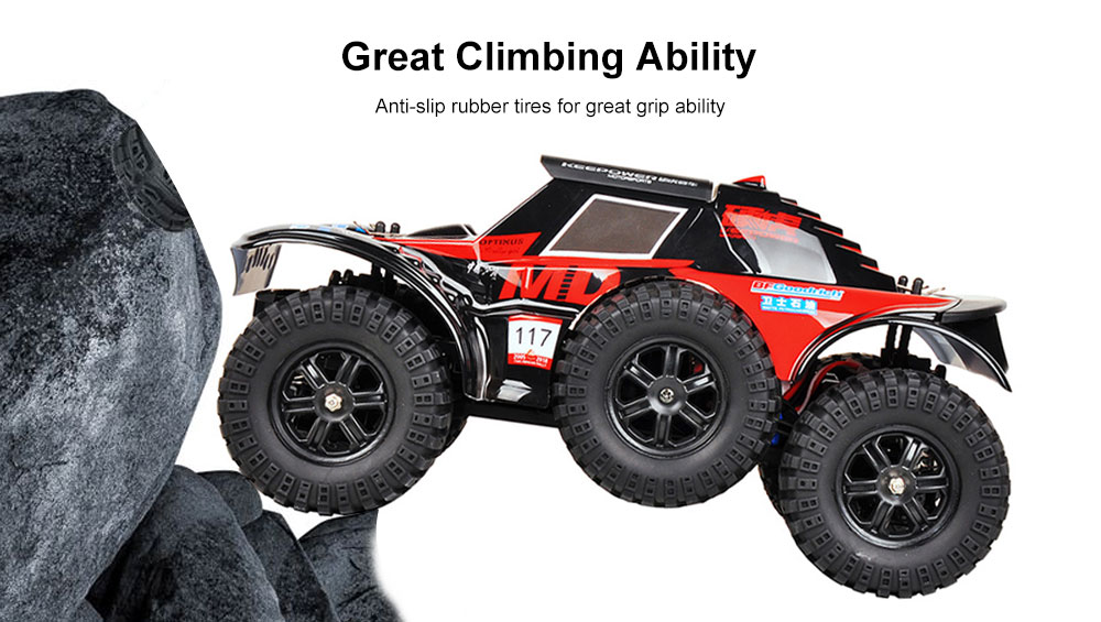 WLtoys 124012 1/12 4WD 60km/h Fast Racing RC Car 2.4G Independent Absorber Rubber Tire Off-road Crawler