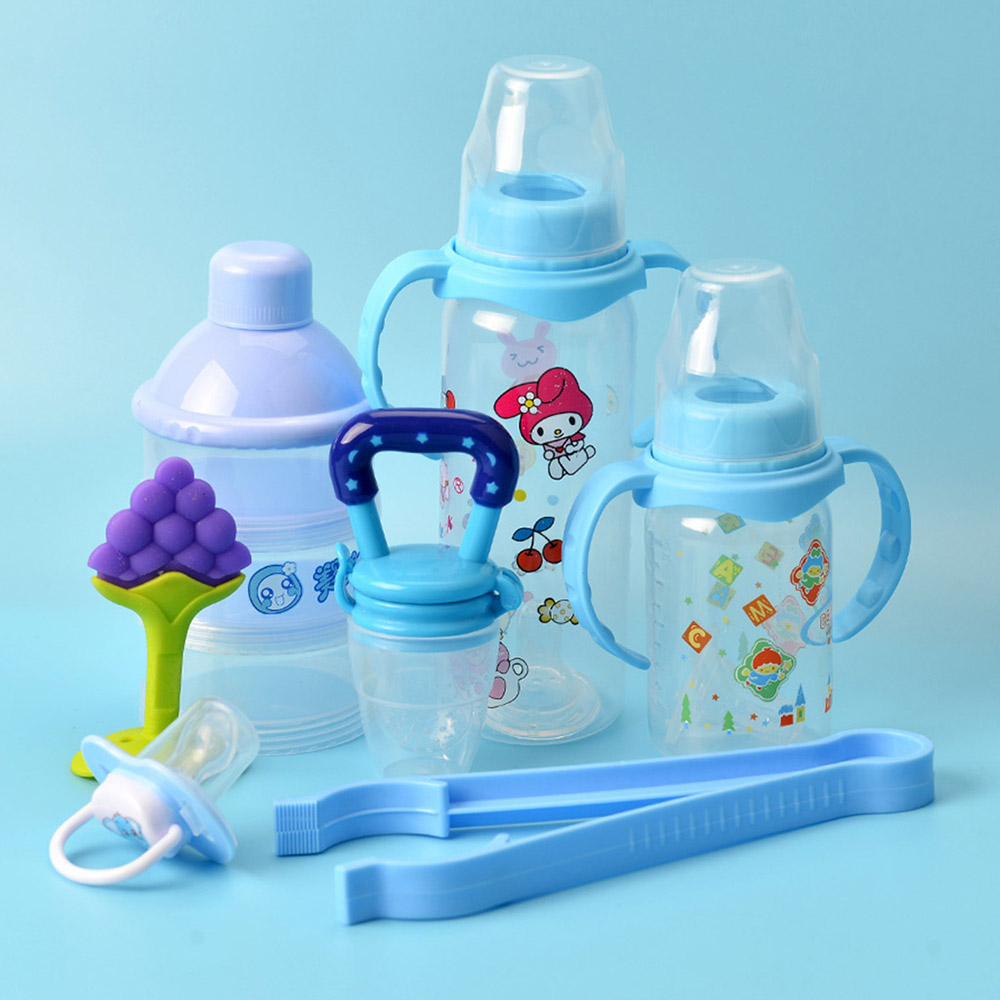 7Pcs Baby's Feeding Set Cute Cartoon Pattern Convenient Durable Baby Product 7Pcs Baby's Feeding Set Cute Cartoon Pattern Convenient Durable Baby Product