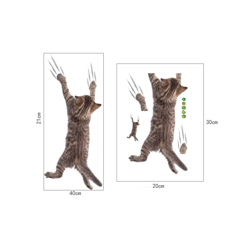 Cat Fashion Shapes Toilet Wall Sticker