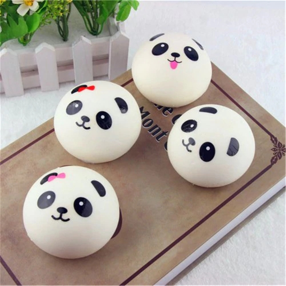 4cm Jumbo Squishy Panda Bread Stress Relief Soft Toy for Kids and Adults 2PCS