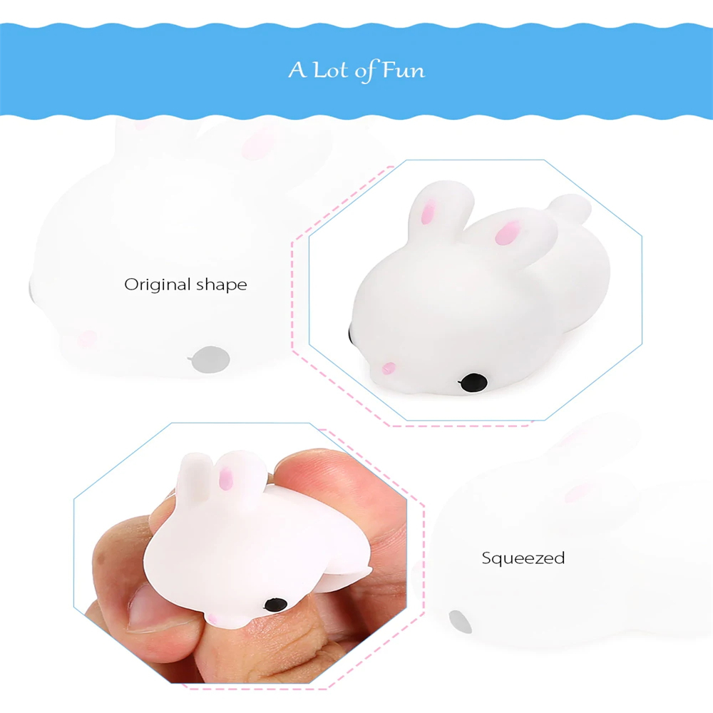 Mini Cartoon Rabbit TPR Jumbo Squishy Toy