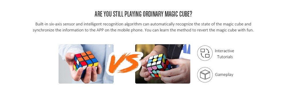 Educational Six-Axis Sensor Recognition Magnetic Cube Toy From Xiaomi Giiker Educational Six-Axis Sensor Recognition Magnetic Cube Toy From Xiaomi Giiker