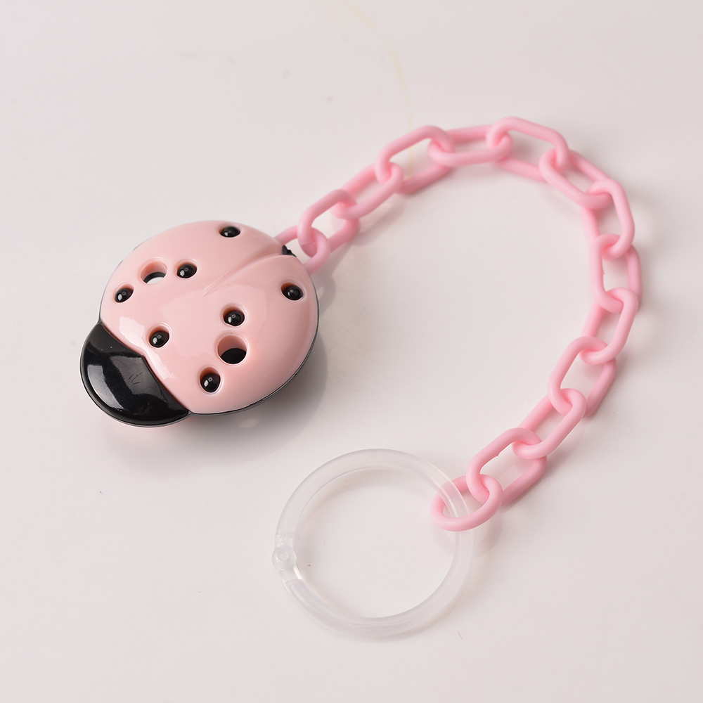 Baby's Pacifier Chain Cute Cartoon Ladybug Baby Nipple Chain