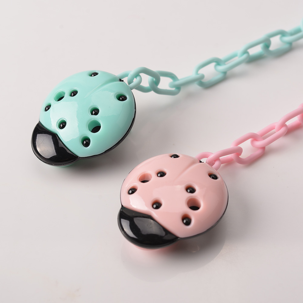 Baby's Pacifier Chain Cute Cartoon Ladybug Baby Nipple Chain