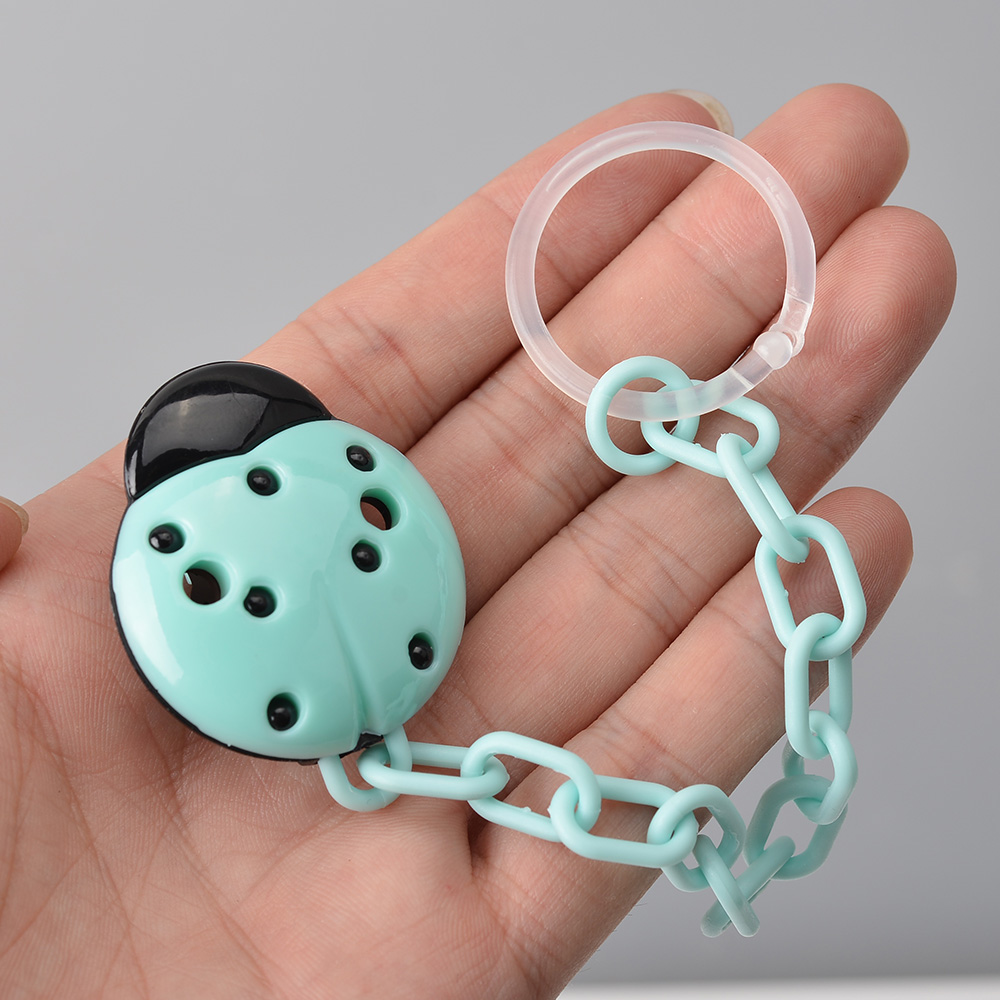 Baby's Pacifier Chain Cute Cartoon Ladybug Baby Nipple Chain