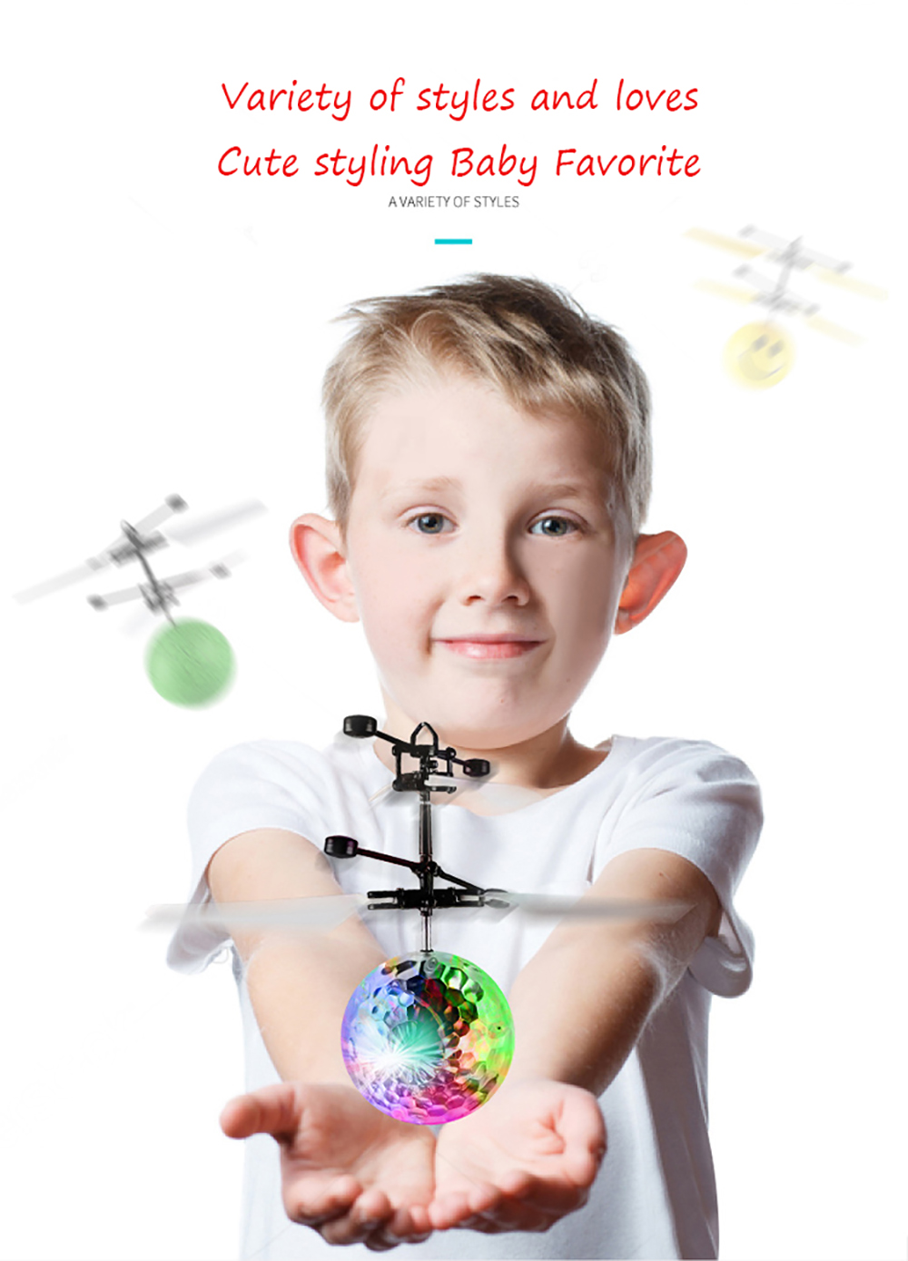 Rechargeable children's induction vehicle drone boy can fly toy plane resistance